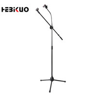 Support de diffusion en direct en métal populaire SJ09 - Portable et réglable - Avec microphone et pince pour téléphone - Pour utilisation sur bureau ou diffusion en direct