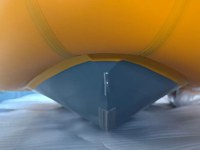 Bateau pneumatique à coque en aluminium de couleur jaune UT250 250 cm