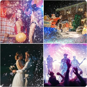 Machine à <span class=keywords><strong>Neige</strong></span> 1000W Intérieur Extérieur avec Télécommande sans Fil pour Fête de Noël, Mariage, Spectacle sur Scène - Product Image 6