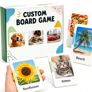 Juego de Mesa Familiar Personalizado para Niños, Juego Portátil de Fábrica, Juego de Cartas Educativo de Papel para el Aprendizaje de la Memoria - Product Image 1