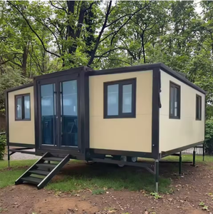 Maison conteneur pliable et extensible de type Granny Flat, maisons préfabriquées modernes, villas préfabriquées de luxe de 20 pieds et 40 pieds, 2, 3, 4 ou 5 chambres - Product Image 1