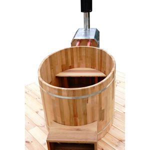 في الهواء الطلق 2 شخص أحمر ، أطلق ، سخان خشبي لحديقة سبا - Product Image 4