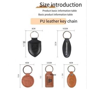 Wholesale Fashion Cheap Custom Mini Car Logo <b>Personalized</b> Blank Metal Keyring <b>Keychains</b> Pu Leather Keychain - Product Image 6