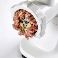 Hachoir à viande et batteur à pâte multifonctionnel en acier inoxydable 5L avec 3 vitesses, 500W, structure sur pied/à table, crochet pétrisseur