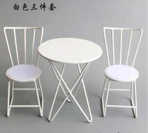 고품질 금 금속 인형 가구 1/6 가늠자 의자 및 테이블 - Product Image 3