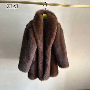 Nuovo <span class=keywords><strong>Cappotto</strong></span> Aderente da <span class=keywords><strong>Donna</strong></span> in Pelliccia di <span class=keywords><strong>Visone</strong></span> Sintetico, Elegante e Confortevole, Antivento e alla Moda - Product Image 4