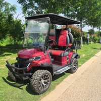 Voiturette de golf électrique chinoise abordable 2-4 places avec auvent de pluie, idéale pour les terrains de golf et les propriétés