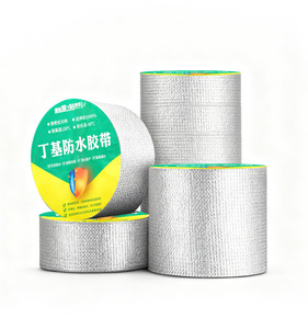 Ruban d'étanchéité en butyl à forte adhérence pour la réparation des fuites de toiture, surface en feuille d'aluminium épaissie, substrat en caoutchouc naturel, ODM/OEM - Product Image 5