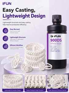 IFUN 900DS 14k accessori in oro rosa stampante 3D con 405nm diretta colabile in <span class=keywords><strong>resina</strong></span> di fusione per gioielli in polimero bianco cera - Product Image 2