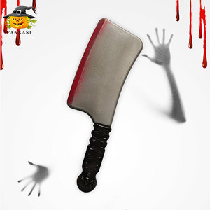 Accessoires d'Halloween, machette rouge, couteau de cuisine, couteau en plastique, jouets de cosplay pour fête costumée - Product Image 2