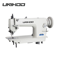 0303 industriel applicable aiguille unique marche pied point noué Machine à coudre alimentation inférieure lit plat pour les industries du vêtement