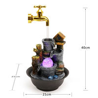 Fontaine de table magique suspendue pour bureau et maison, décoration de robinet d'eau, fontaine de bureau, fournie directement par l'usine