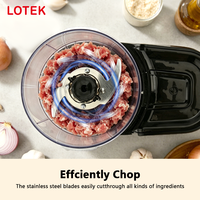 Mini hachoir à viande électrique 200W avec fonction mixeur à une vitesse, robot culinaire portable pour la maison
