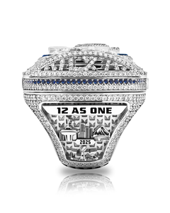 Anillo de Campeón de Fútbol Blue Hawk 2025-2026, con Alas, Deportivo, para Hombre, Joyería de Moda - Product Image 2