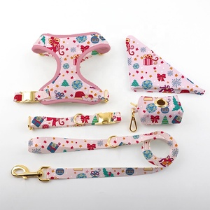 <span class=keywords><strong>Harnais</strong></span> pour <span class=keywords><strong>chien</strong></span> en néoprène pour animaux de compagnie personnalisé de Noël de concepteur imperméable avec texte personnalisé - Product Image 1