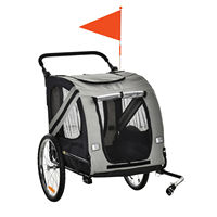 Transporteur de Offres Spéciales Pet chien remorques utilitaire vélo moto remorque Jogging poussette avec roues à 360 degrés