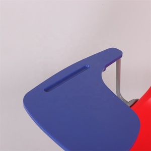 Marco de metal, muebles para adultos, Aula universitaria, tableta, brazo, silla escolar, silla de entrenamiento de plástico duro con reposabrazos para escribir - Product Image 4