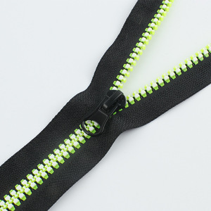 Haute Qualité 5 #   <span class=keywords><strong>Fermeture</strong></span> éclair coulissante à glissière automatique en résine bicolore écologique <span class=keywords><strong>pour</strong></span> <span class=keywords><strong>manteau</strong></span>, veste, vêtements, accessoires de couture - Product Image 4