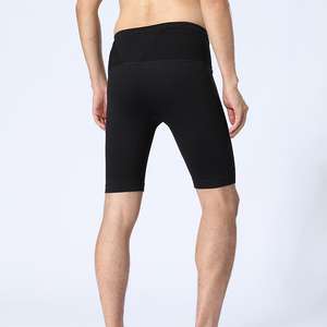 Pantalones cortos 2 en 1 para hombre estirables de alto rendimiento para ejercicios en casa con paneles de ventilación de malla - Product Image 3