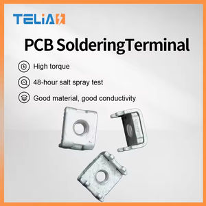 Bornes de soudure à vis en laiton Telian TLS44133 M4 pour circuits imprimés, 4P 60A AC/DC - Product Image 2