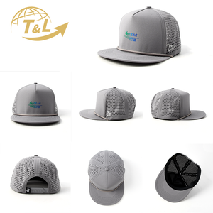 OEM personalizado resistente al agua corte láser perforado agujero perforado deportes transpirable sombrero, secado rápido bordado gorra de béisbol sombreros - Product Image 2
