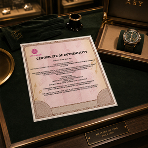 Custom Luxury Watch Certificate of Authenticity Anti-fake Security <b>Paper</b> A4 Size Watermark <b>Paper</b> Certificate - Product Image 3