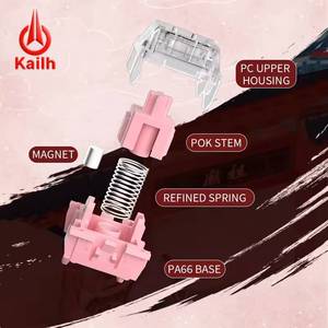 Interruptor Magnético Kailh al por Mayor, Interruptor de <span class=keywords><strong>Teclado</strong></span> con Efecto Hall de 3/5 Pines, Directo de Fábrica OEM para Fabricantes de Teclados - Product Image 2