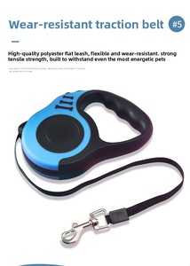 Laisse pour chien pour petits chiens, laisse rétractable automatique en nylon, laisse pour chiot, voyage en plein air, promenade, randonnée, corde de traction - Product Image 4