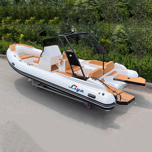 Liya 22 pieds bateau <span class=keywords><strong>semi</strong></span>-<span class=keywords><strong>rigide</strong></span> à coque en fibre de verre avec moteur - Product Image 1