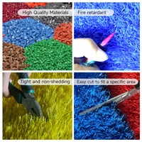 Gazon artificiel rouge pour terrain de tennis, pelouse artificielle, scène extérieure, pose de gazon artificiel pour mariage, tapis de gazon artificiel