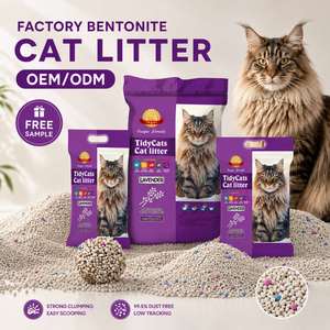 Arena para Gatos de Bentonita Ecológica al por Mayor, Arena Premium para Gatos, Libre de Polvo, Aglutinación Rápida - Product Image 1