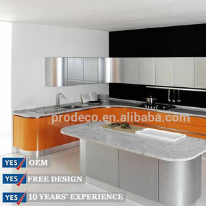 Armoire de cuisine moderne stratifié, en grain noir, nouveau meuble - Product Image 5