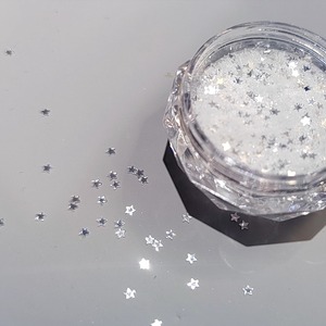 Paillettes étoiles mini multicolores en vrac de 1 mm, ultra fines, micro-paillettes en forme d'étoile, flocons de paillettes lâches, confettis de fête, pour nail art et résine époxy - Product Image 5
