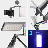 Vijulanzi-lampe LED RGB polychrome, R70, en métal, avec support réglable, pour appareil photo SLR, lumière PD, Charge rapide