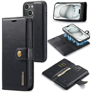 สำหรับ <span class=keywords><strong>iPhone</strong></span> 15 14 13 12 MINI 11 Pro SE <span class=keywords><strong>XS</strong></span> MAX 6 7 8 PLUS เคส DG Ming เคสโทรศัพท์แม่เหล็กแบบฝาพับสามารถถอดออกได้ทำจากหนัง - Product Image 2