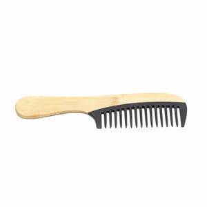 Peine suave de madera Natural para masaje del cuero cabelludo, peine de madera de bambú antienredos, cepillo de pelo estático, herramienta de salón - Product Image 2