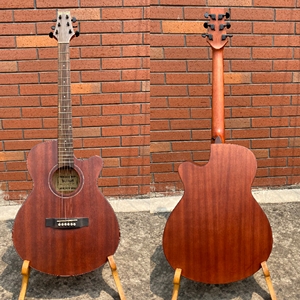 Nuova annata di arrivo serie a buon mercato all'ingrosso di mogano chitarra acustica - Product Image 1