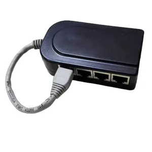 Siyah 8 port ISDN Ethernet dönüştürücü ISDN PSTN dönüştürücü fabrika