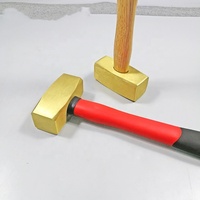 Martillo de Bronce de Aluminio Personalizado, Herramientas Antichispas, Martillos de Uña, Mango de Fibra de Vidrio