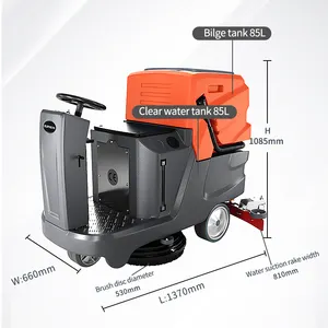 Premium kalite supSBN-750 ovma makinesi zemin scrubber dükkan ve süpermarket için zemin scrubber sürüş