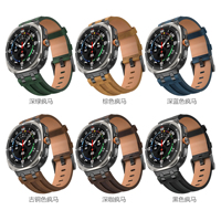 Bracelet en cuir personnalisé en gros, bracelet de montre en cuir pour Samsung Galaxy 7 Ultra