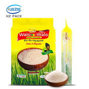 Sacs <span class=keywords><strong>d</strong></span>'emballage personnalisés OEM en plastique à soufflet latéral de qualité alimentaire, sous vide, pour riz, céréales, riz blanc, riz long, riz jasmin, riz basmati, 1kg, 2kg, <span class=keywords><strong>5kg</strong></span>, 10kg - Product Image 1