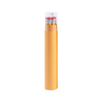 Crayons Hb en vrac stylo en bois avec boîte crayons jaunes et ensemble de gomme taille-crayon pour enfants stylos promotionnels avec logo personnalisé