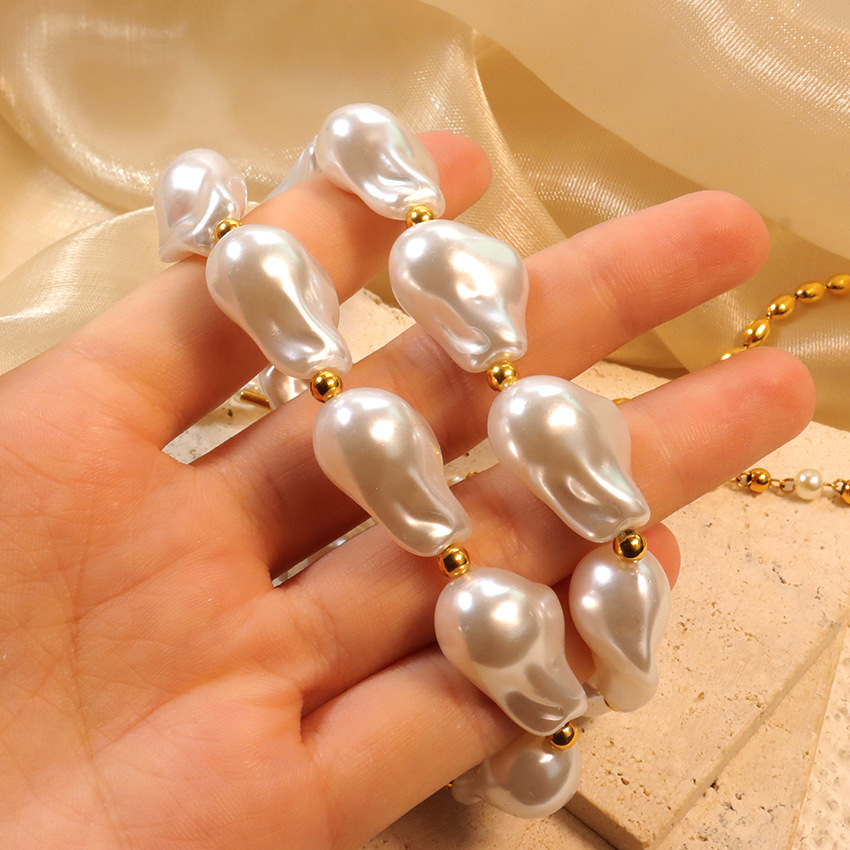 OSTKAKA ★ BAROQUE PEARL NECKLACE GOLD [正規品/関税込] 3406g.jpg?v=1627403951