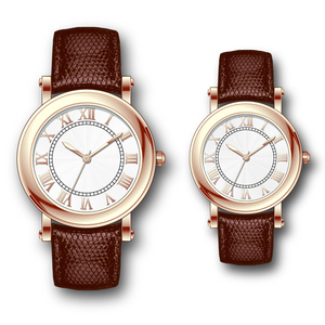Montre de couple à grand cadran avec chiffres romains, bracelet spécial, montre personnalisée de luxe, meilleure vente - Product Image 2