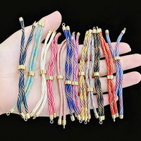 Collier chaîne coloré CH-LAN2145, collier tressé tendance, accessoire en vrac pour la fabrication de bijoux, collier multicolore pour femmes