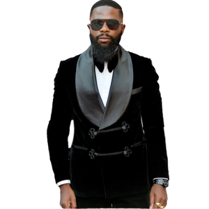 Costumes de <span class=keywords><strong>mariage</strong></span> modernes pour hommes à simple boutonnage en laine peignée, tenue formelle pour marié, pour les occasions professionnelles, les dîners, les banquets, grandes tailles - Product Image 4