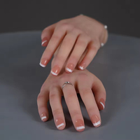 Main d'entraînement réutilisable en silicone, modèle de main squelette, texture réaliste, pour la pratique du nail art et du henné en Inde, idéale pour les débutants