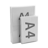 Haute Qualité Transparent Étanche Grand En Plastique A4 A3 Papier Boîte De Rangement En Gros Bureau Id Conteneur De Stockage avec Couvercle