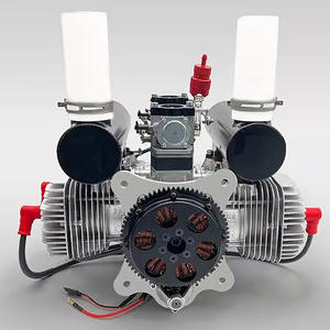 Motor de Avión Refrigerado por Aire de Alta Potencia DLE400 al por Mayor, Función de Generación de Energía de Arranque, Salida de 400W DC14V, Material Metálico - Product Image 4